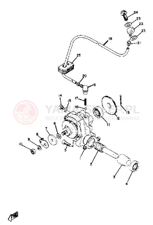 Schemat "Pompa olejowa" do Yamaha SC500