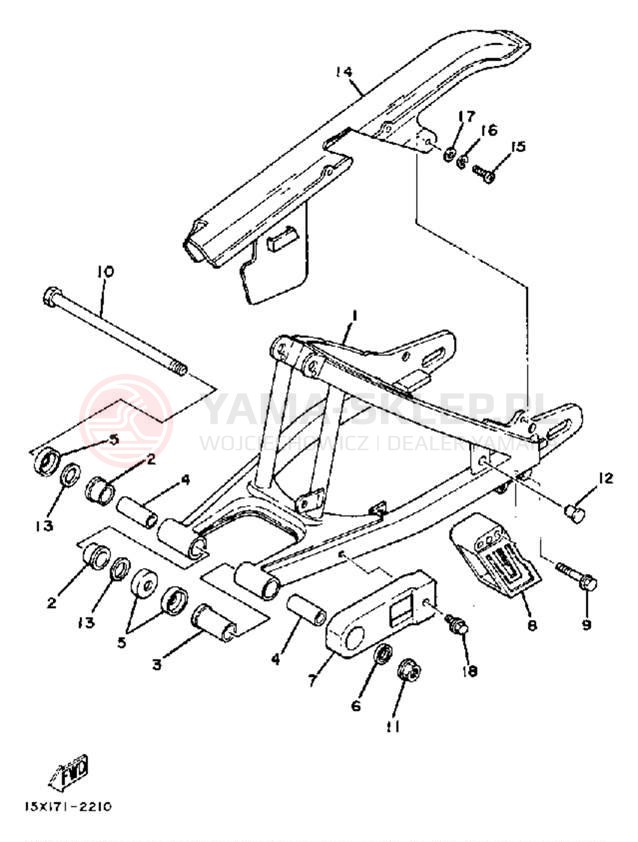 Schemat "wahacz" do Yamaha XT200J