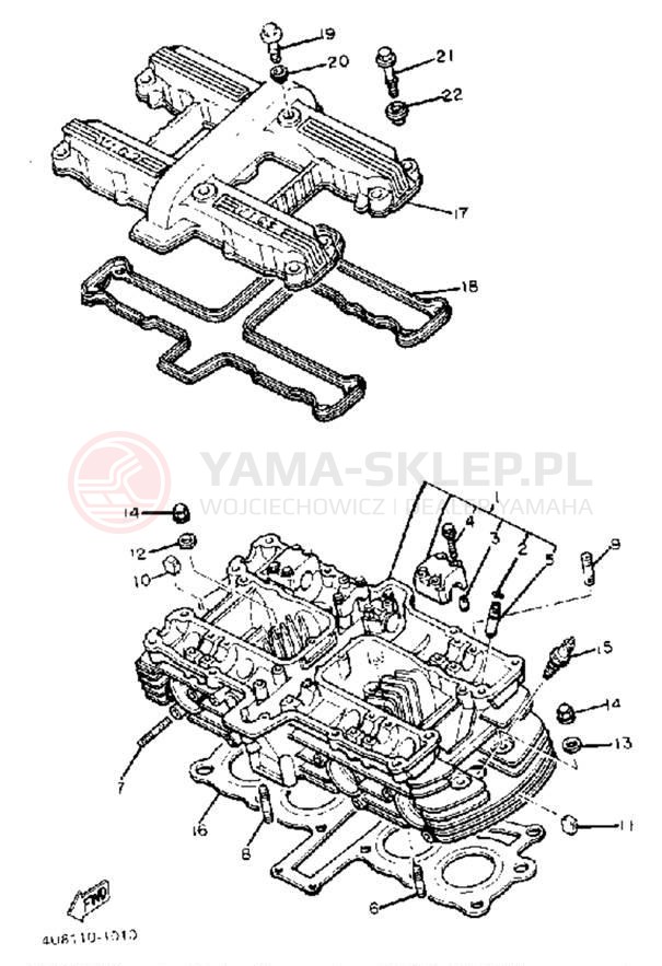 Schemat "głowica" do Yamaha XJ550RJ