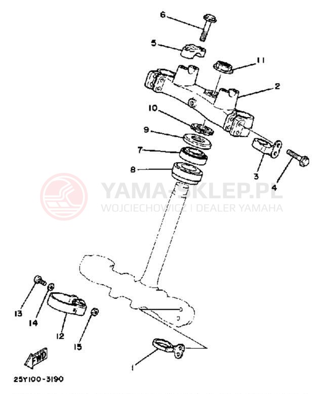 Schemat "Półki zawieszenia" do Yamaha IT250K