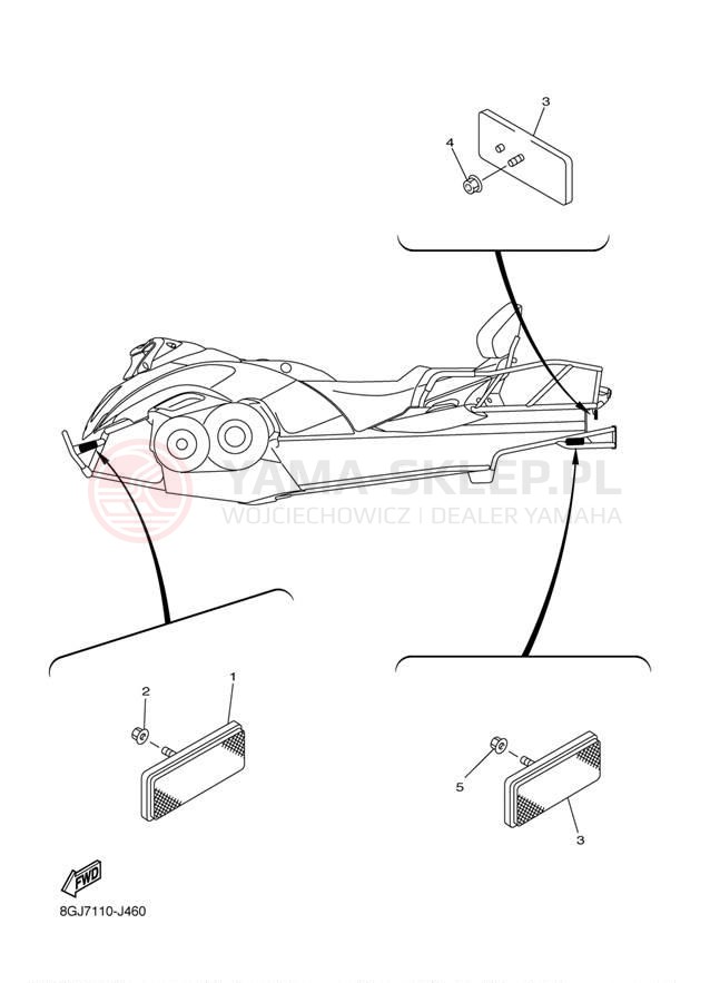 Schemat "układ elektryczny" do Yamaha VENTURE LITE PZ50VTBL