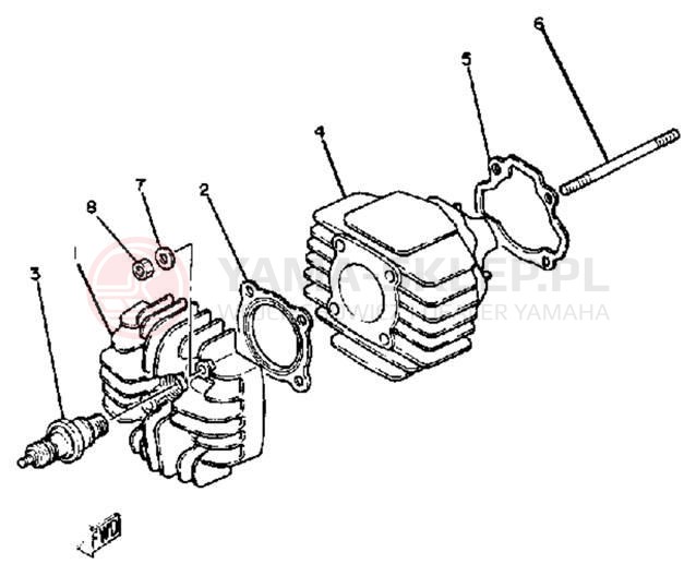 Schemat "cylinder" do Yamaha QT50K