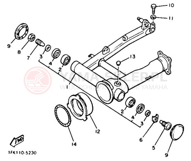 Schemat "wahacz" do Yamaha V-MAX 1200 VMX12B/VMX12BC