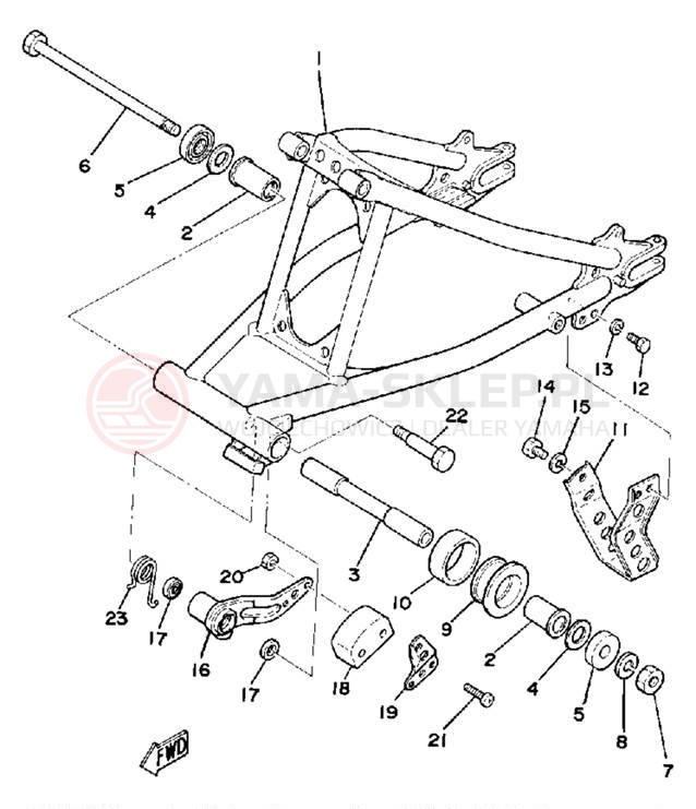 Schemat "wahacz" do Yamaha MX175H