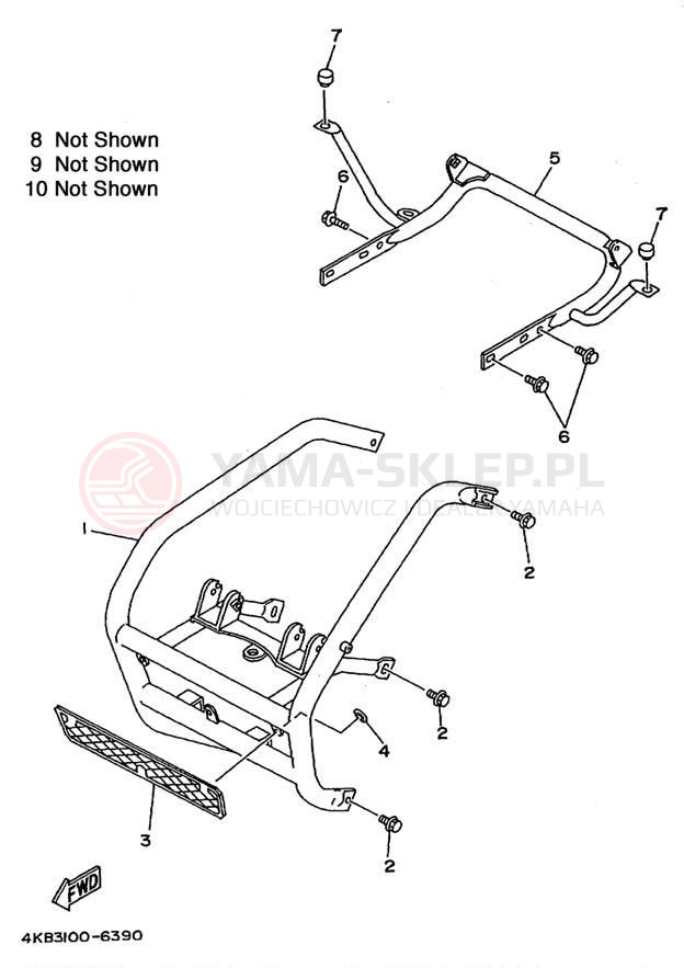 Schemat "gmole" do Yamaha WOLVERINE 4WD YFM350FXH_