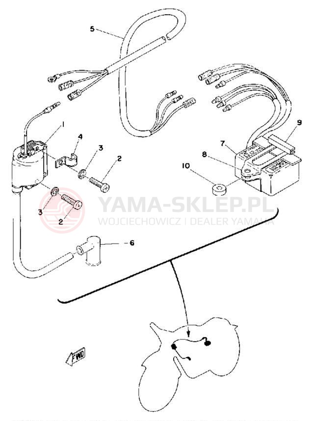 Schemat "układ elektryczny" do Yamaha MX125C