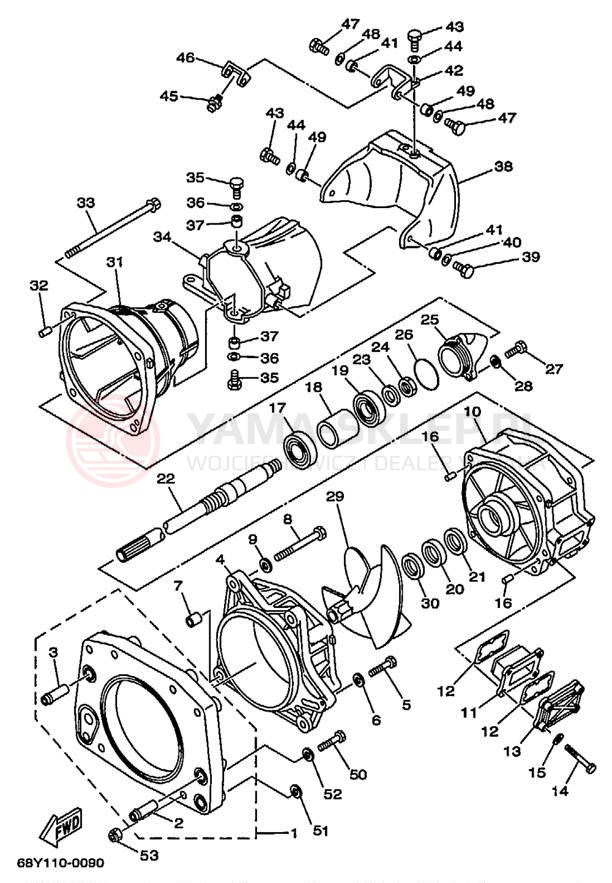 Schemat "JET UNIT" do Yamaha XR1800 XRT1200Y