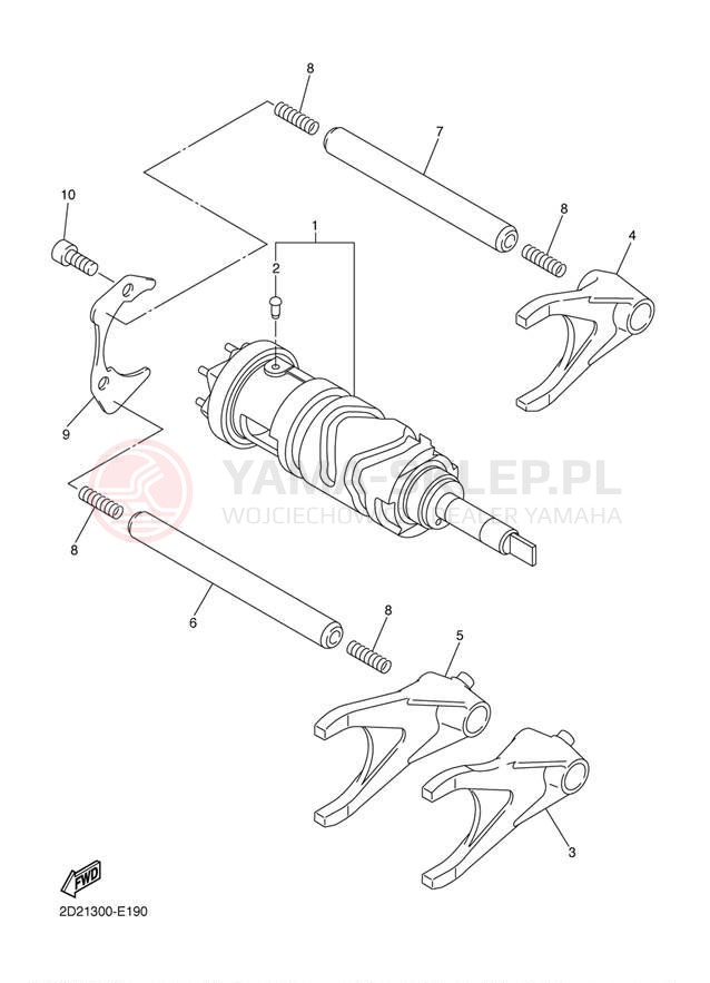 Schemat "Wodziki, automat" do Yamaha FJR1300AE FJR13AEW/FJR13AEWC