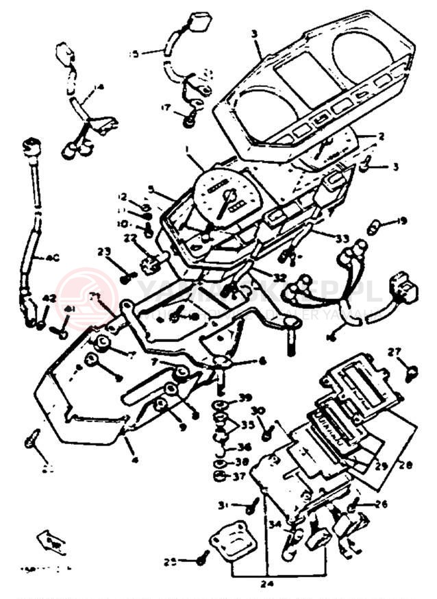 Schemat "licznik" do Yamaha XJ750J