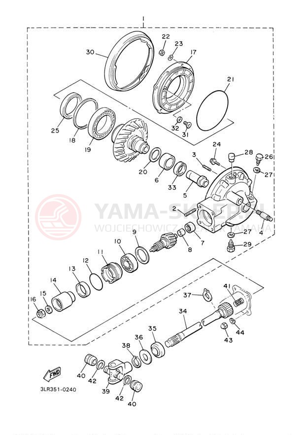 Schemat "Wał napędowy" do Yamaha V-MAX VMX12S1/VMX12SC1