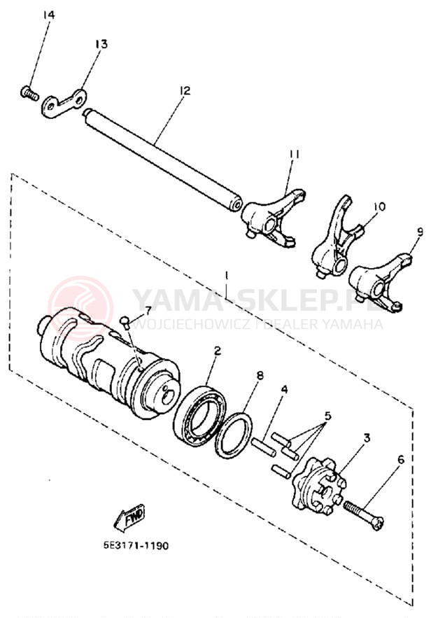 Schemat "Wodziki, automat" do Yamaha VIRAGO 700 XV700CSC/XV700CS