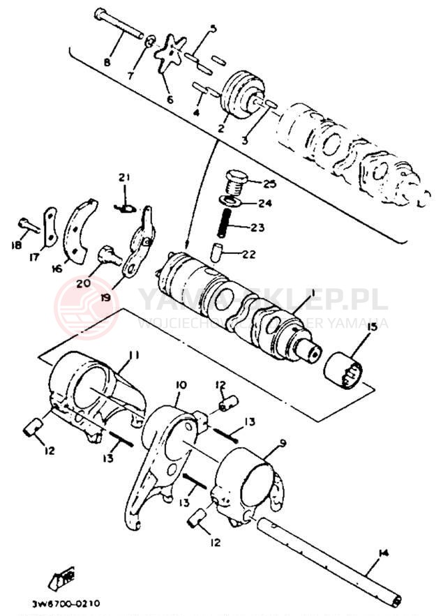 Schemat "Wodziki, automat" do Yamaha XS650SK