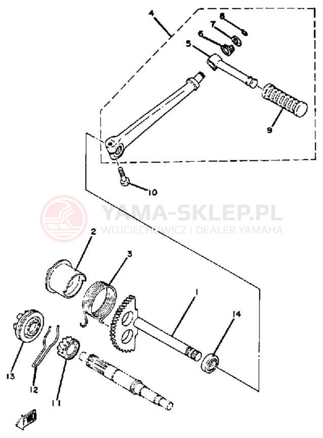 Schemat "rozrusznik" do Yamaha YAMAHOPPER QT50S