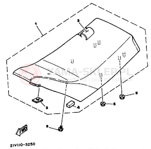 Schemat "siedzenie" do Yamaha YTM200N