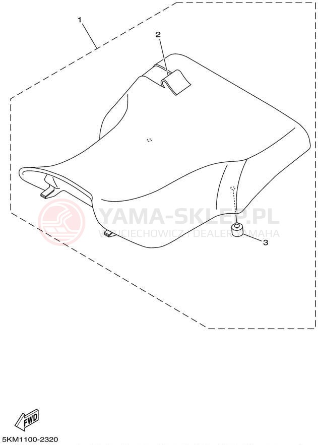 Schemat "siedzenie" do Yamaha GRIZZLY 660 YFM660FP