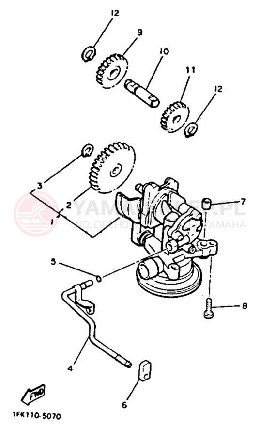 Schemat "Pompa olejowa" do Yamaha V-MAX 1200 VMX12D/VMX12DC