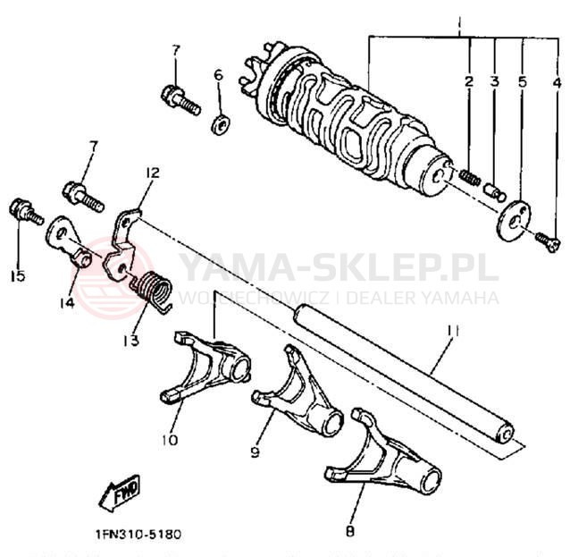 Schemat "Wodziki, automat" do Yamaha FZ750UC/FZ750U