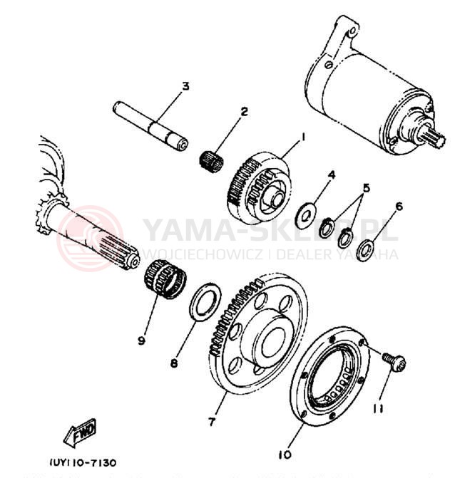 Schemat "rozrusznik" do Yamaha TERRA PRO YFP350U