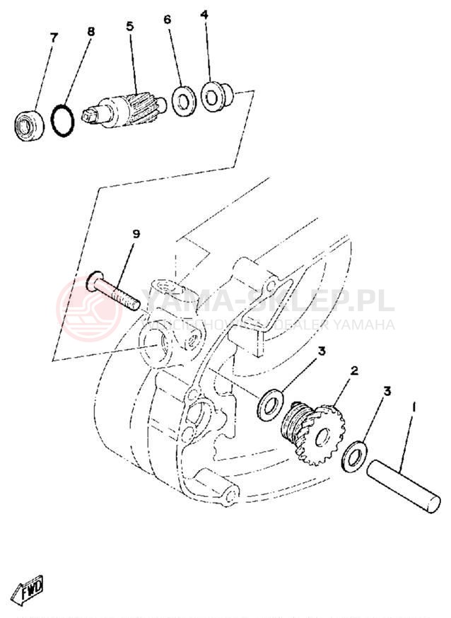 Schemat "Tryby licznika" do Yamaha DT125G