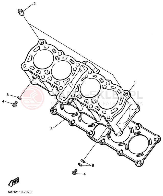 Schemat "cylinder" do Yamaha YZF600RK/YZF600RKC
