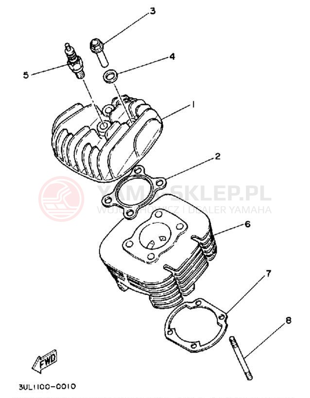 Schemat "głowica" do Yamaha RT100D
