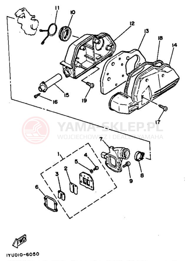 Schemat "Filtr powietrza" do Yamaha RAZZ SH50MD