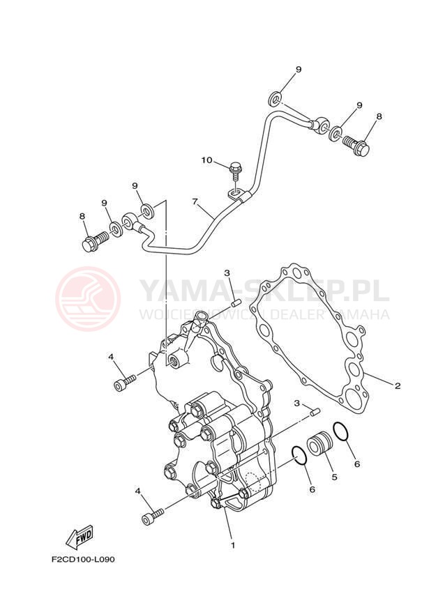 Schemat "Pompa olejowa" do Yamaha SX192 RM1800CM/RM1800DM