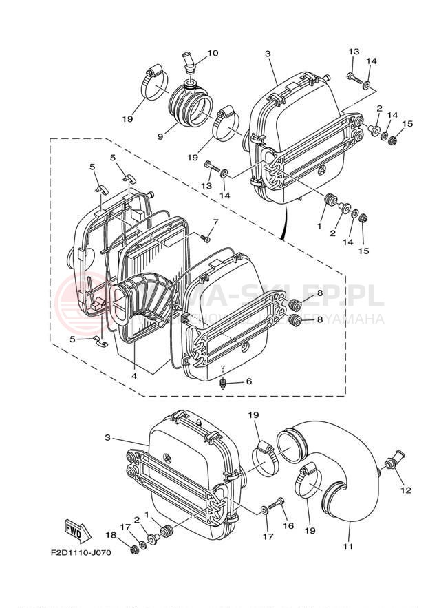 Schemat "Wtrysk paliwa" do Yamaha 242 LIMITED SXT1800JK