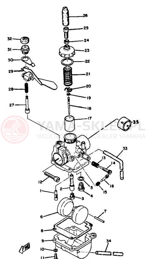 Schemat "Gaźnik" do Yamaha GTMX/GT1