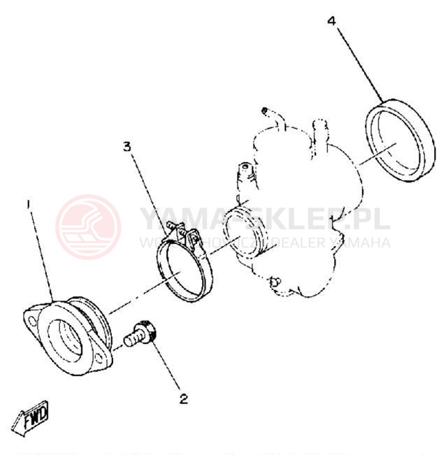 Schemat "Wtrysk paliwa" do Yamaha TZ125G