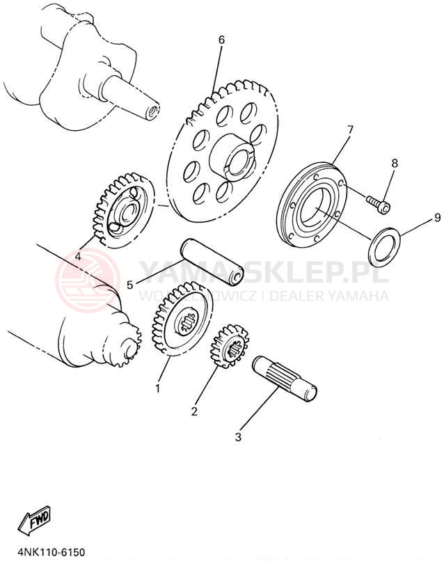 Schemat "rozrusznik" do Yamaha XVZ13LTLC/XVZ13LTL