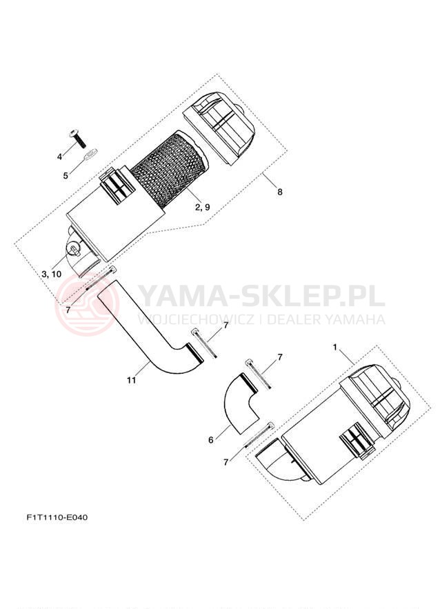 Schemat "Wtrysk paliwa" do Yamaha SX210 FRT1100BG/FRT1100CG