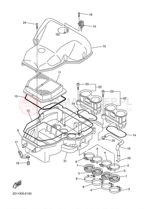 Schemat "Wtrysk paliwa" do Yamaha FZ-1 CA FZS10VC/FZS10V