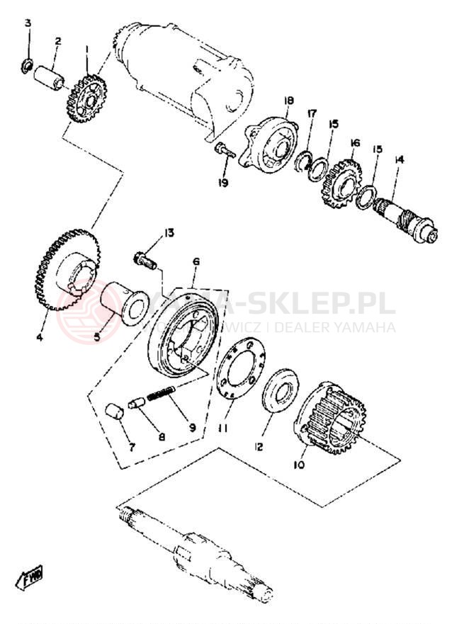 Schemat "rozrusznik" do Yamaha XS1100SG