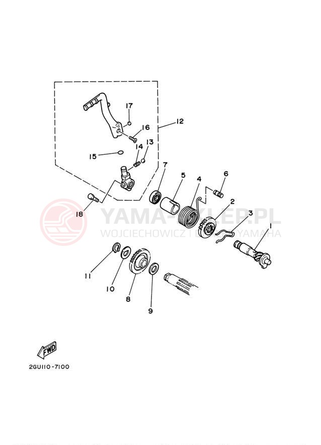 Schemat "rozrusznik" do Yamaha BANSHEE YFZ350V