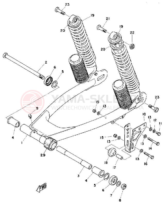 Schemat "wahacz" do Yamaha MX100A