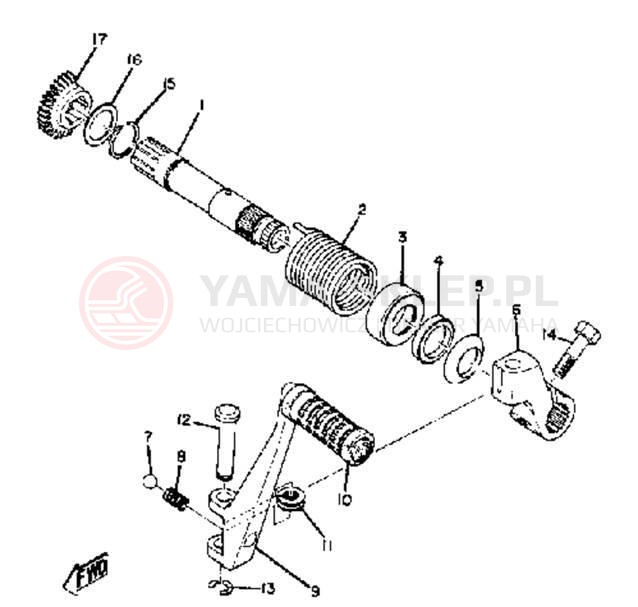 Schemat "rozrusznik" do Yamaha TD2B