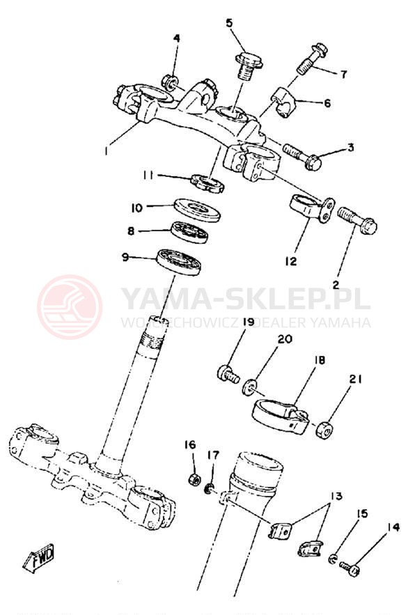 Schemat "Półki zawieszenia" do Yamaha IT175G