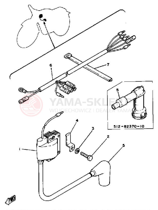 Schemat "układ elektryczny" do Yamaha TT250H