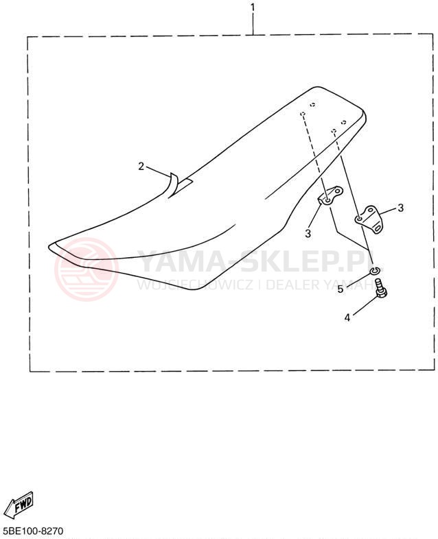 Schemat "siedzenie" do Yamaha WR250F WR250FN