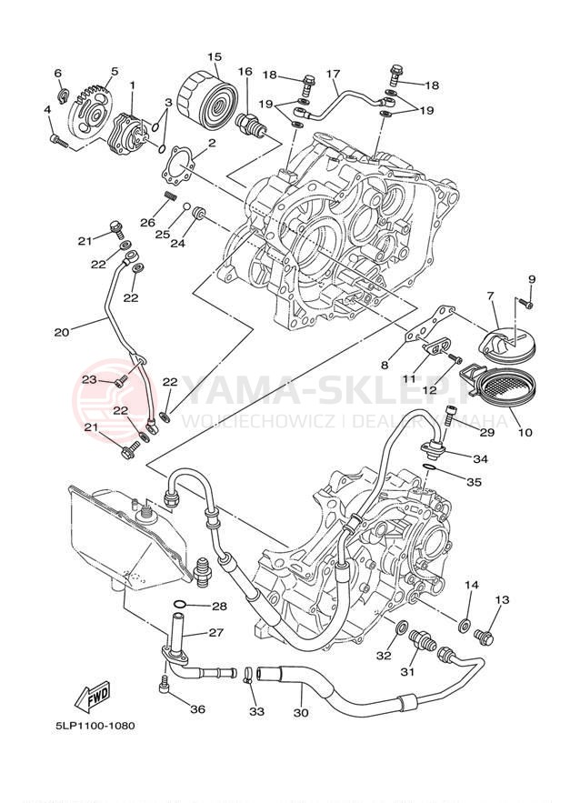 Schemat "Pompa olejowa" do Yamaha 660R RAPTOR YFM660RN/YFM660RNC