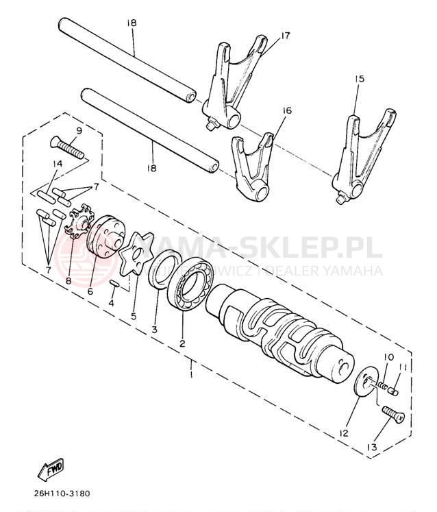 Schemat "Wodziki, automat" do Yamaha V-MAX 1200 VMX12H/VMX12HC