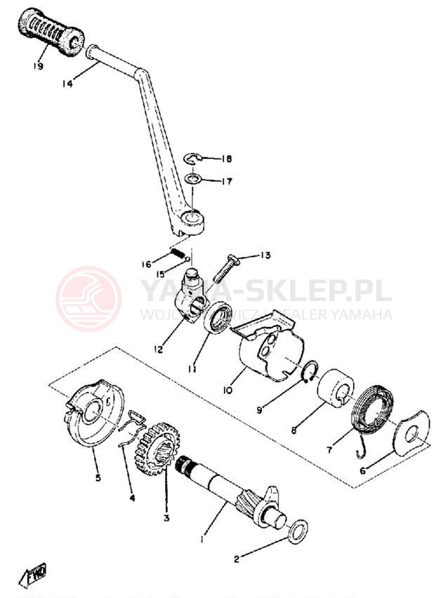 Schemat "kopniak" do Yamaha TX500A
