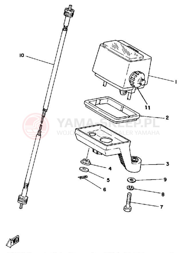Schemat "licznik" do Yamaha IT250G