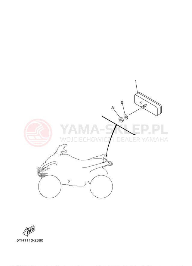 Schemat "układ elektryczny" do Yamaha RAPTOR 80 YFM80WP