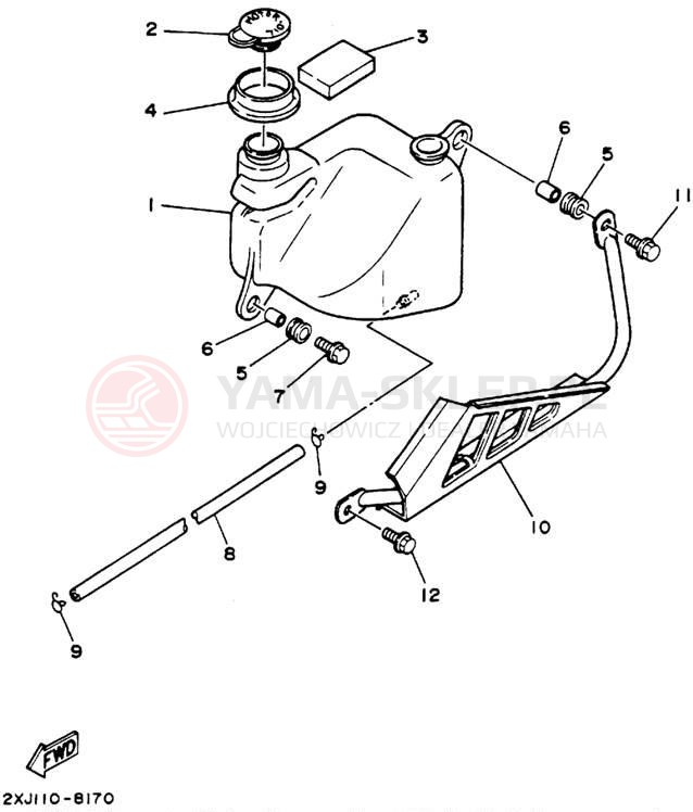 Schemat "Miska olejowa" do Yamaha BLASTER YFS200F