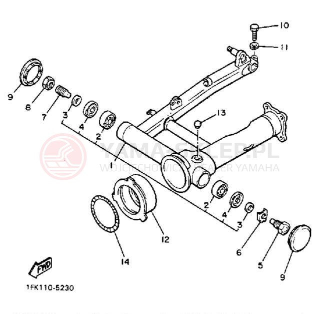 Schemat "wahacz" do Yamaha V-MAX 1200 VMX12SC/VMX12S