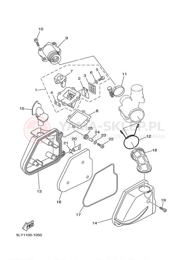 Schemat "Wtrysk paliwa" do Yamaha VINO YJ50RP