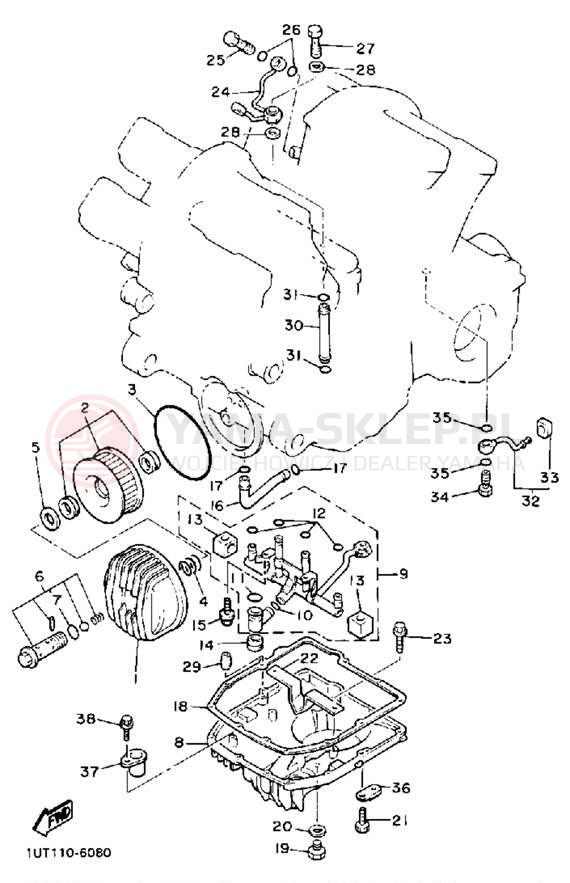 Schemat "Filtr oleju" do Yamaha XVZ13DAC/XVZ13DA