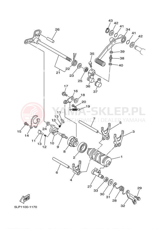Schemat "Wodziki, automat" do Yamaha RAPTOR 660R YFM660RR